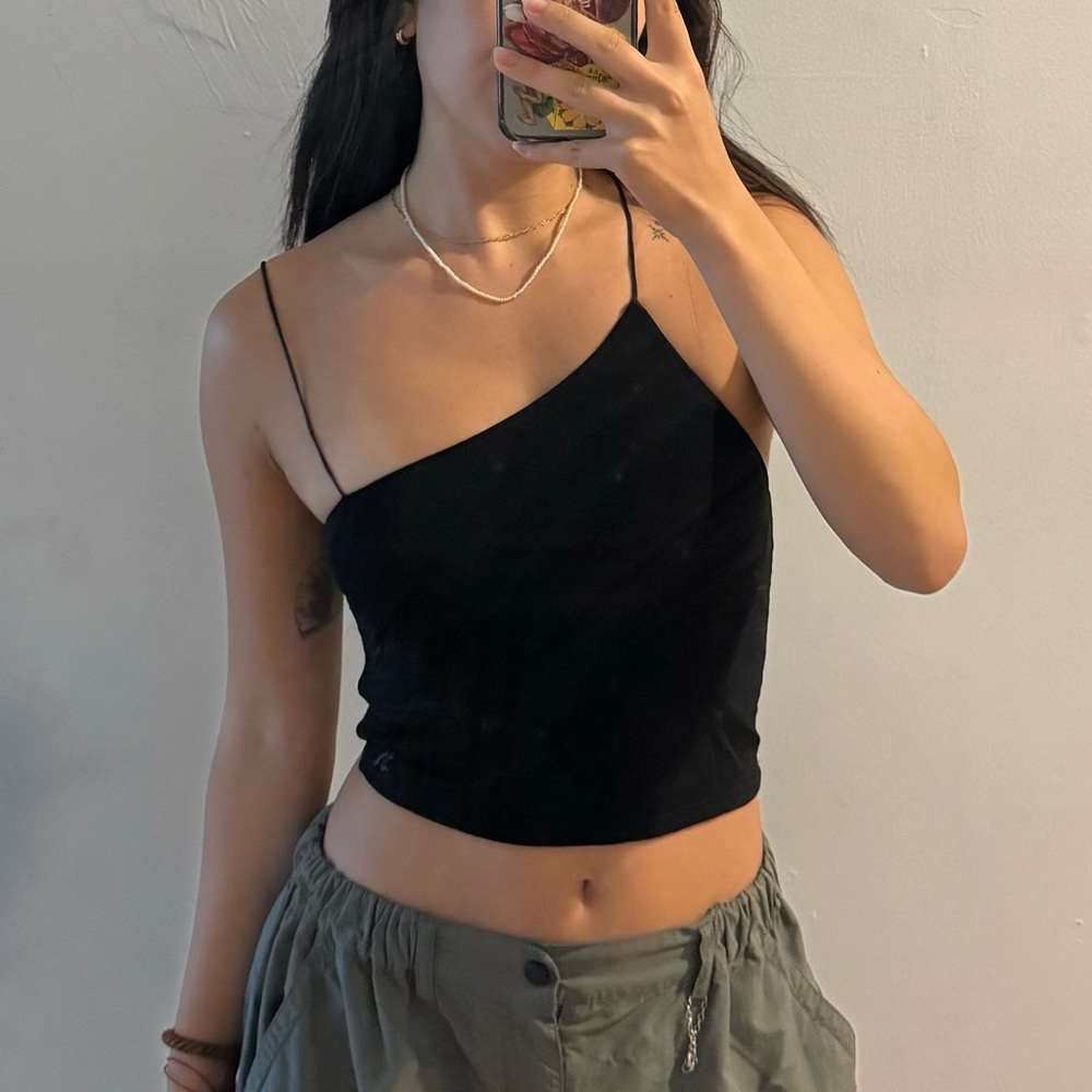 rare sold out deadstock kith veronica asymmetric cropped stretch jersey cami top